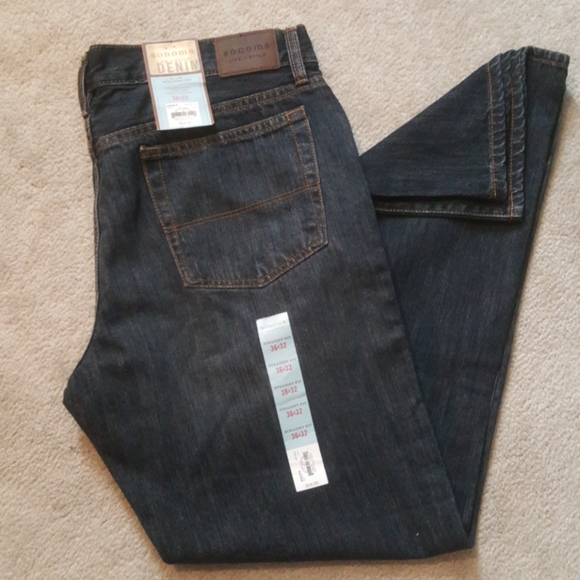 Mens Sonoma Straight Jeans 36x32 